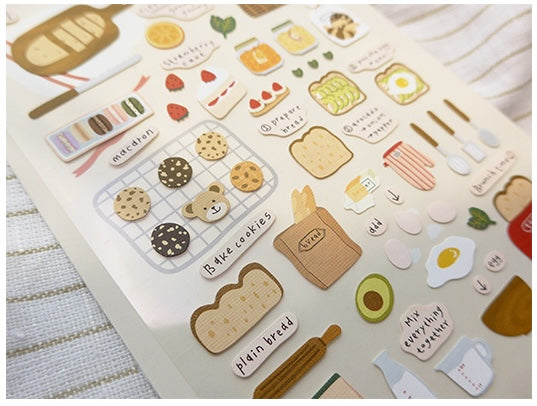 Suatelier Stickers No.1083 - I Like Bread