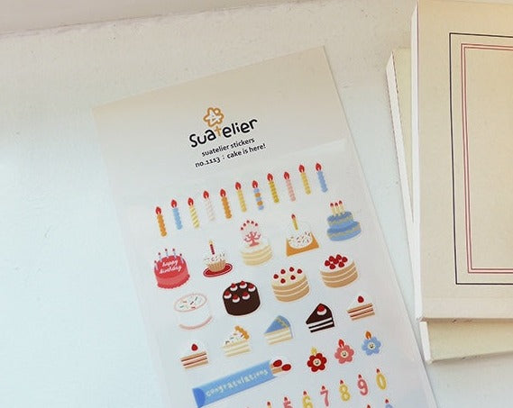 Suatelier Stickers No.1113 - Cake is Here