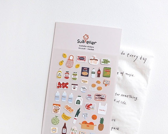 Suatelier Stickers No.1126 - Market