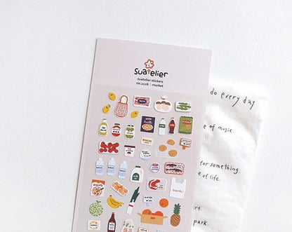 Suatelier Stickers No.1126 - Market