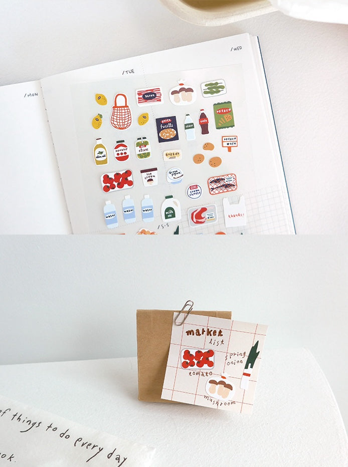 Suatelier Stickers No.1126 - Market