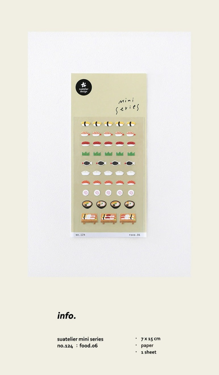 Suatelier Stickers No.124 - Food 06