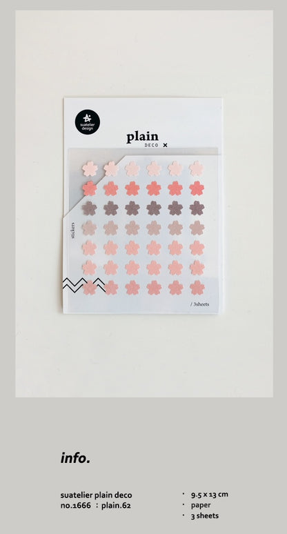 Suatelier Stickers No.1666 - Plain 62