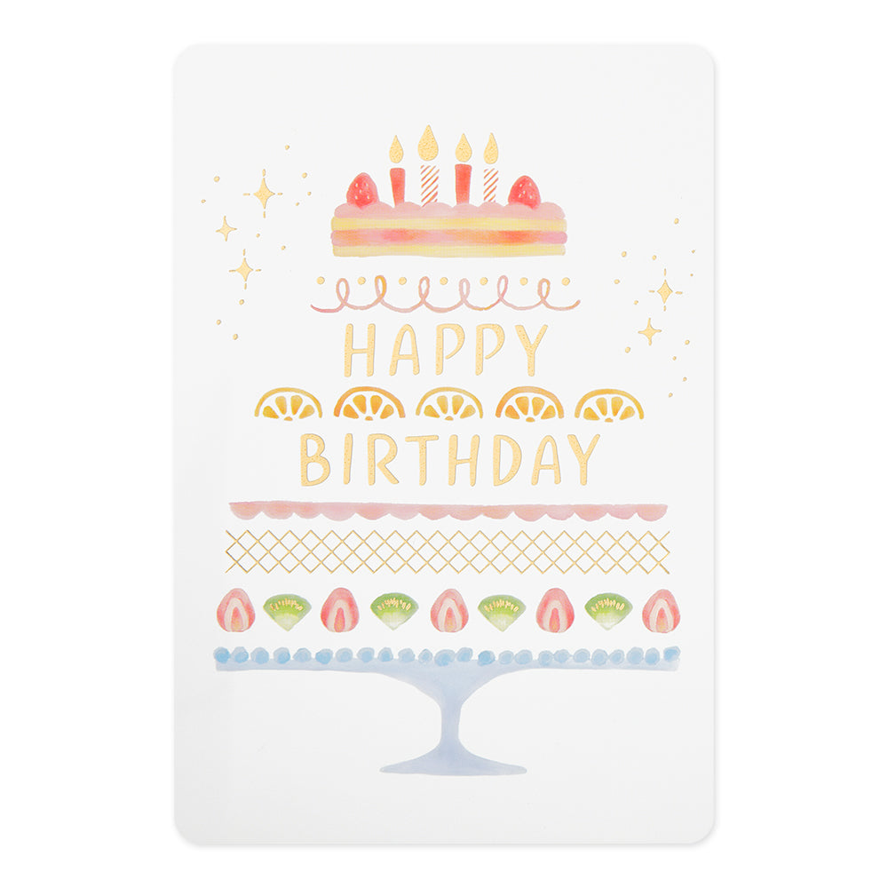 Midori Greeting Card - Birthday - Birthday Cake