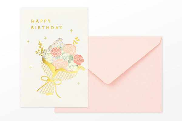 Midori Greeting Card - Birthday - Bouquet of Garden