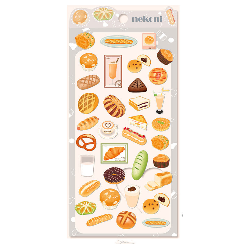 Nekoni Stickers - Bread and Desserts