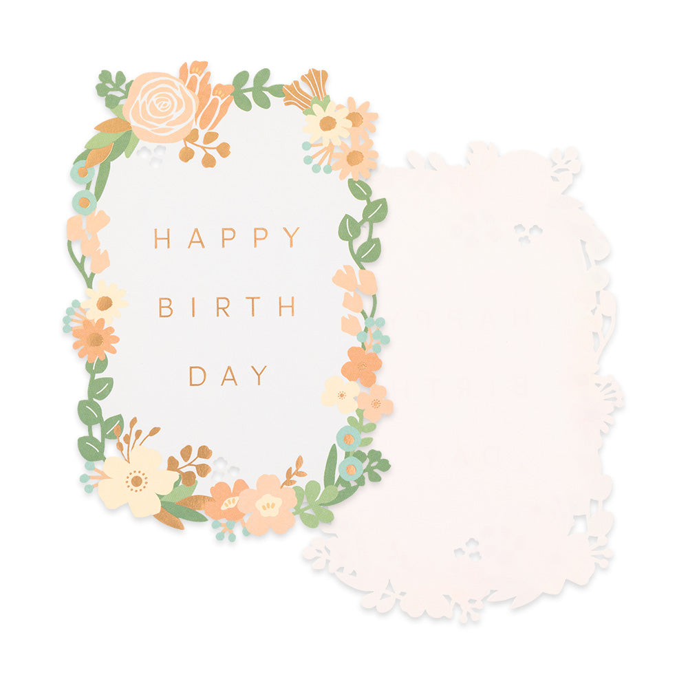 Midori Greeting Card - Birthday - Pink Flowers