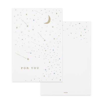 Midori Greeting Card - For You - Shooting Stars