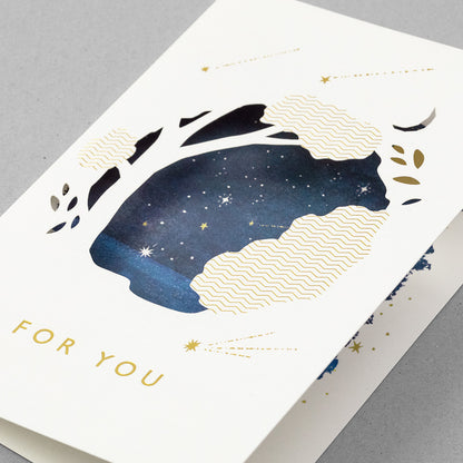 Midori Greeting Card - For You - Starry Sky