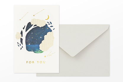 Midori Greeting Card - For You - Starry Sky