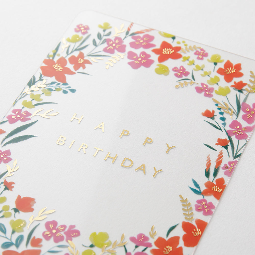 Midori Greeting Card - Birthday - Wreath