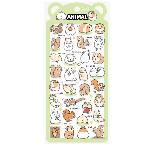 Nekoni Stickers - Hamster and Squirrel