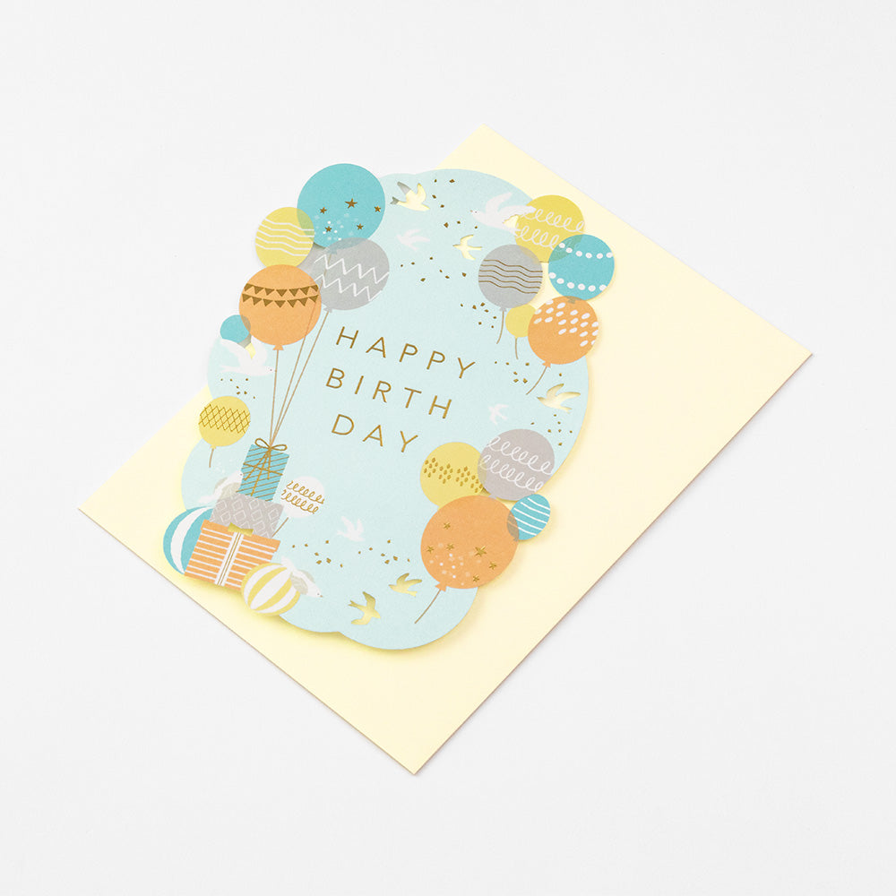 Midori Greeting Card - Birthday - Balloons