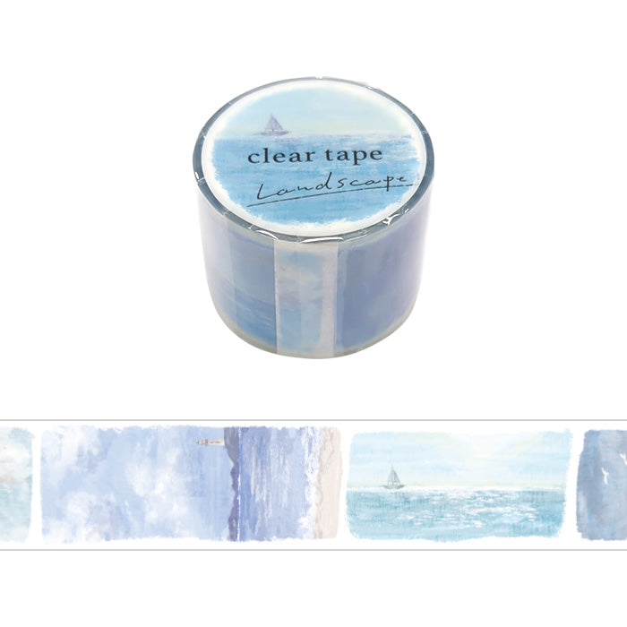 Mind Wave Landscape Clear Tape - Morning Calm 30mm