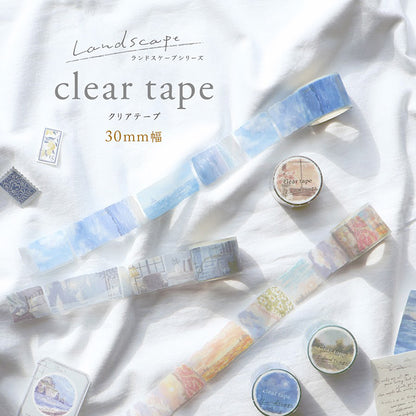 Mind Wave Landscape Clear Tape - Late At Night 30mm