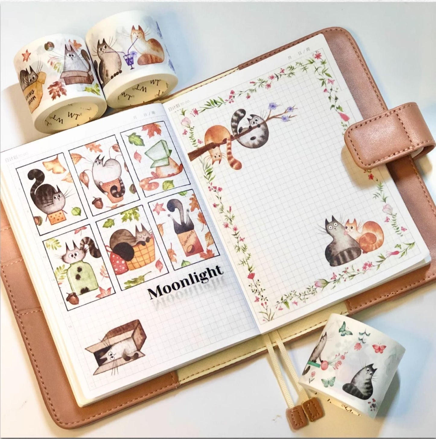 The Washi Tape Shop "Chonky Cat" Washi Tape Stickers Set