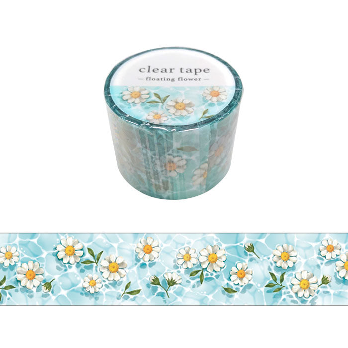 Mind Wave Clear Tape - Floating Flower 30mm