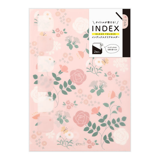 Midori Index Clear Folder Single Pocket A4 (Set of 2)