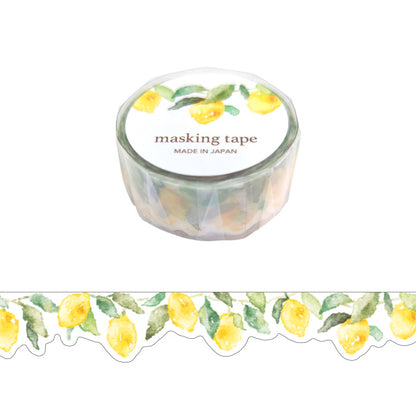 Mind Wave Palette Series Die Cut Masking Tape - Lemon 18mm