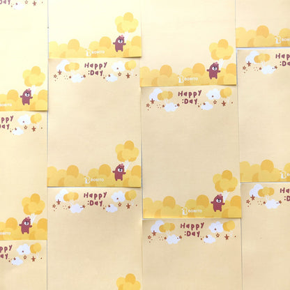 Bonito Memo Pads - Happy Day Bear