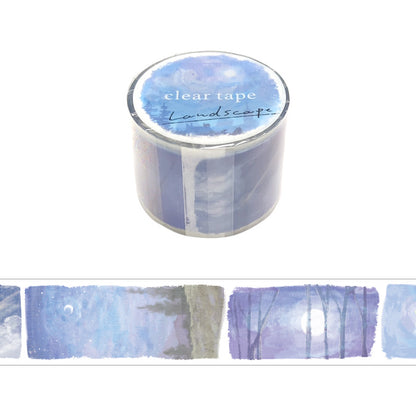 Mind Wave Landscape Clear Tape - Moonlight 30mm