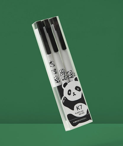 Kaco K7 Series - Panda Gel Pen 0.5mm (Set of 3)