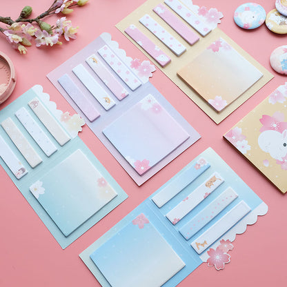 Nekoni Aesthetic Sticky Notes - Cherry Blossom Series