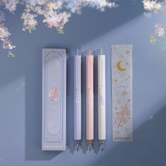 Kaco ROCKET Series - Moon Night and Sakura Gel Pen 0.5mm (Set of 3)