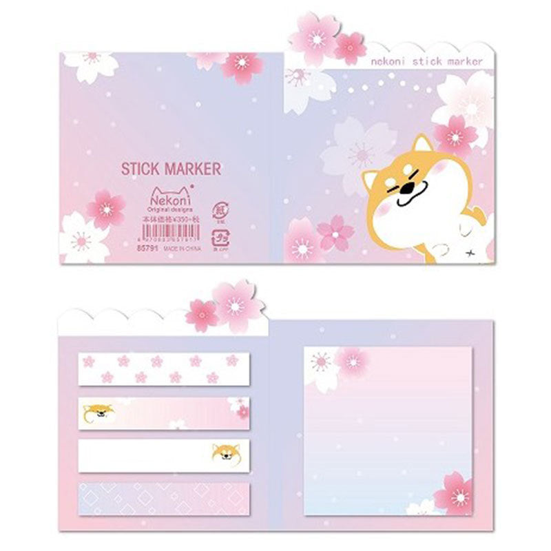 Nekoni Aesthetic Sticky Notes - Cherry Blossom Series