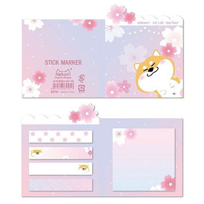 Nekoni Aesthetic Sticky Notes - Cherry Blossom Series