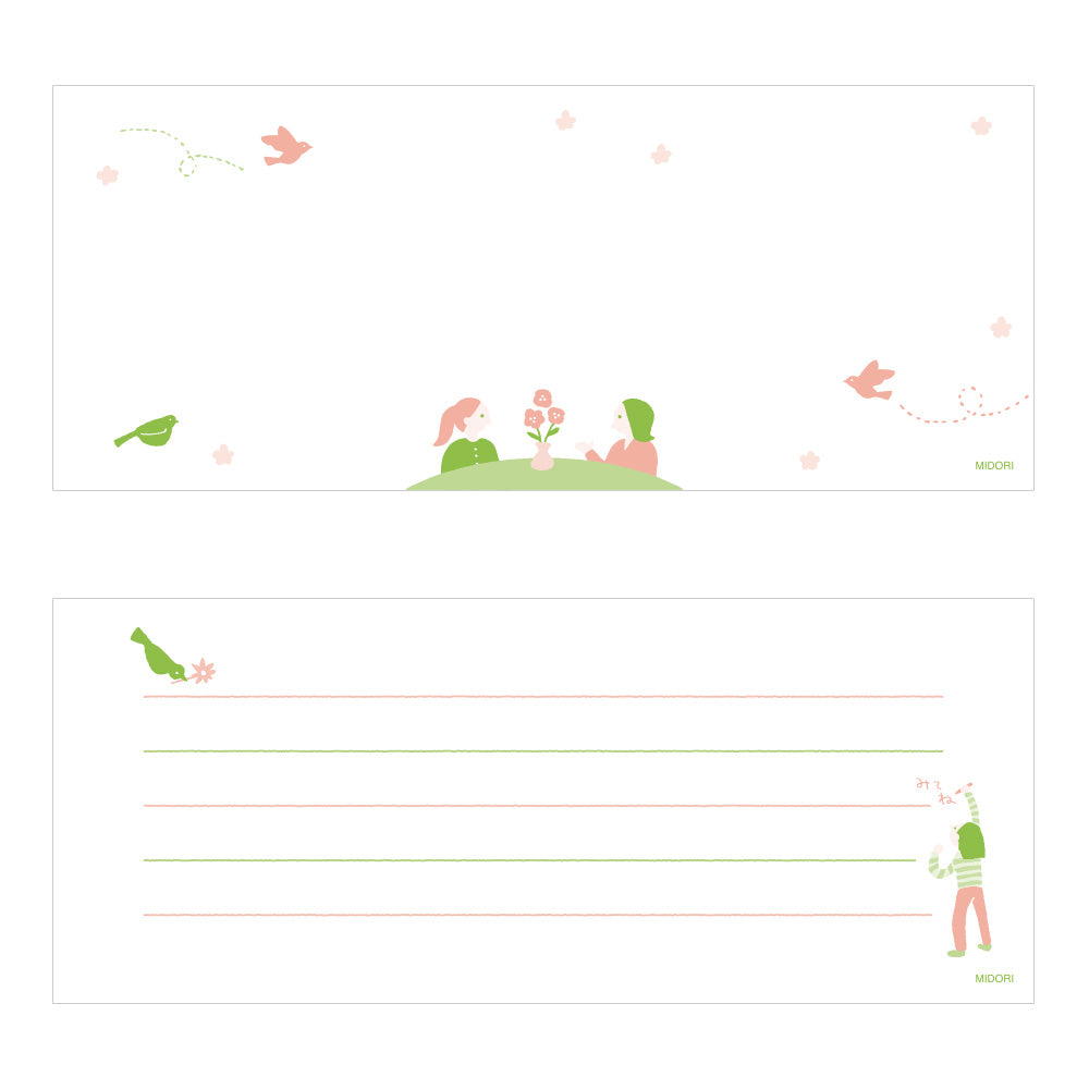 Midori Stand Memo Pad - Horizontal