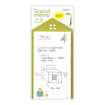 Midori Stand Memo Pad - Vertical