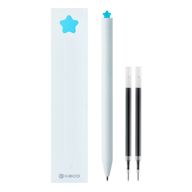 Kaco FIRST Series - Star Gel Pen 0.5mm (2 Complimentary Refills)