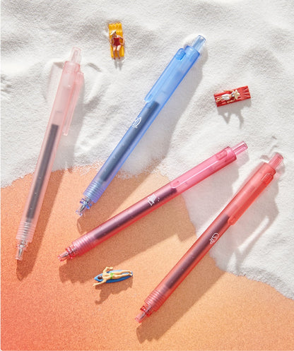 Kaco ROCKET Series - Sunset Beach Gel Pen 0.5mm (Set of 4)